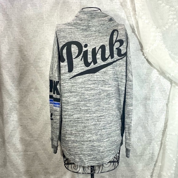 Pink Victoria’s Secret grey melange pull over size S - Picture 6 of 9